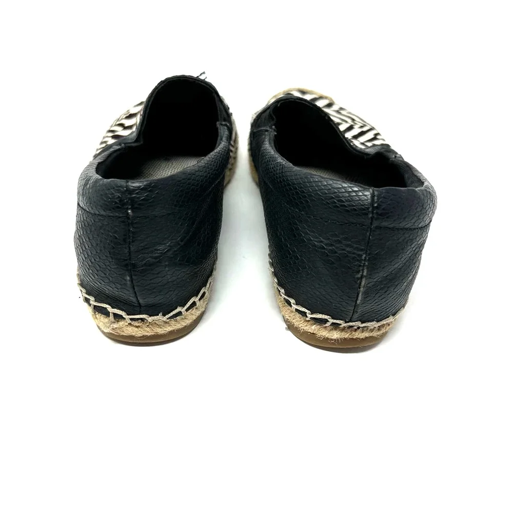 GB Gianni‎ Bini size 7 slip on style espadrille flats white black